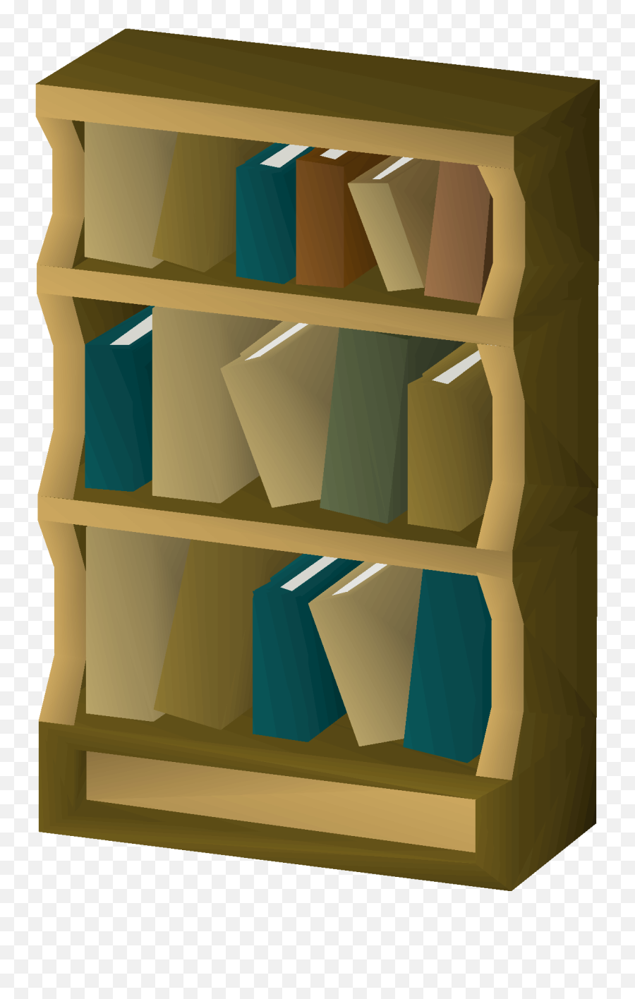 Wooden Bookcase Mahogany Homes - Osrs Wiki Emoji,Bookcase Png