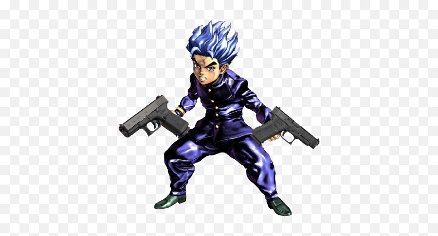 Hereu0027s The Koichi With Guns Png Since A Few People Asked For Emoji,Machine Gun Png