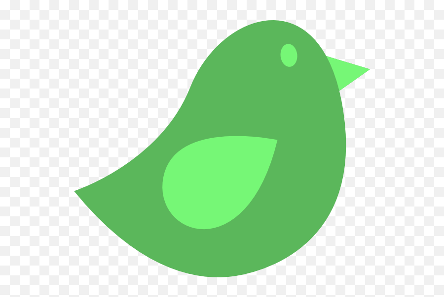 Green Bird Clipart - Green Bird Cartoon Emoji,Bird Clipart