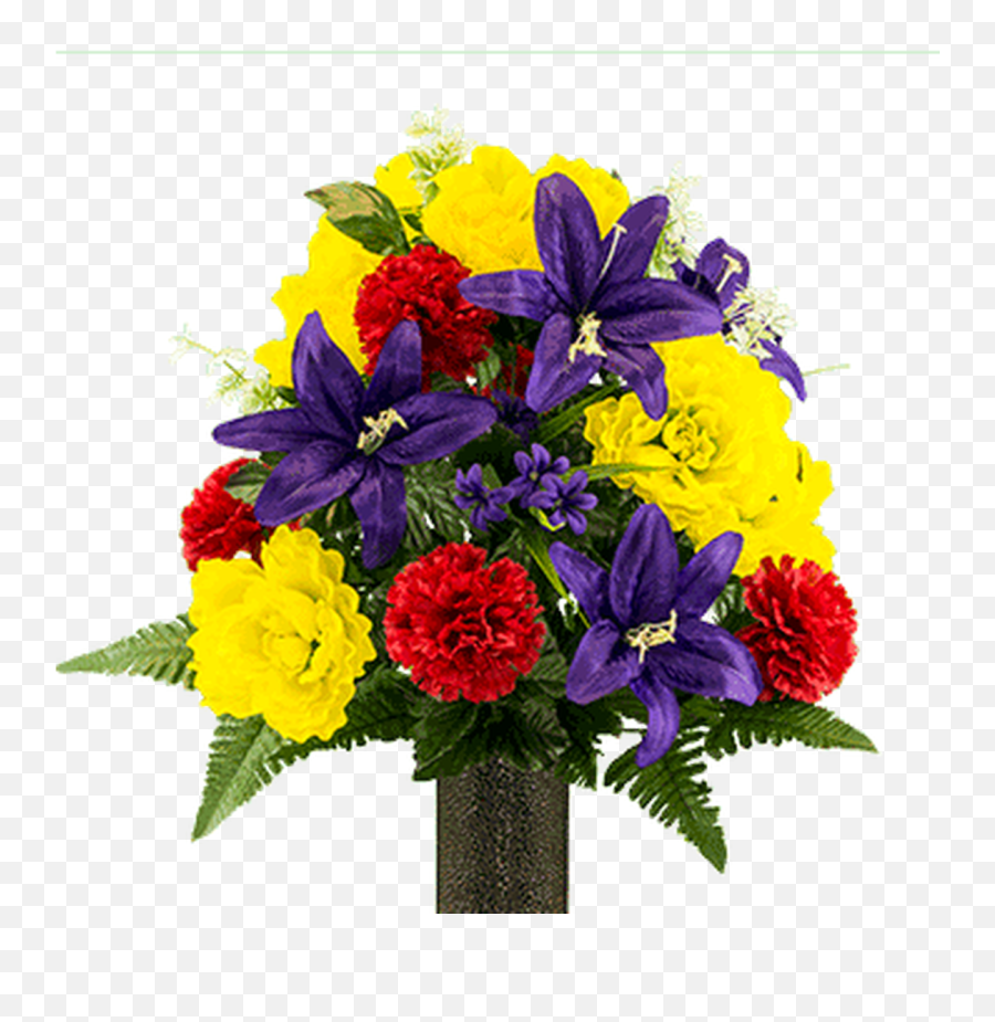Medium Purple And Yellow Cone Emoji,Blue Flower Transparent Background