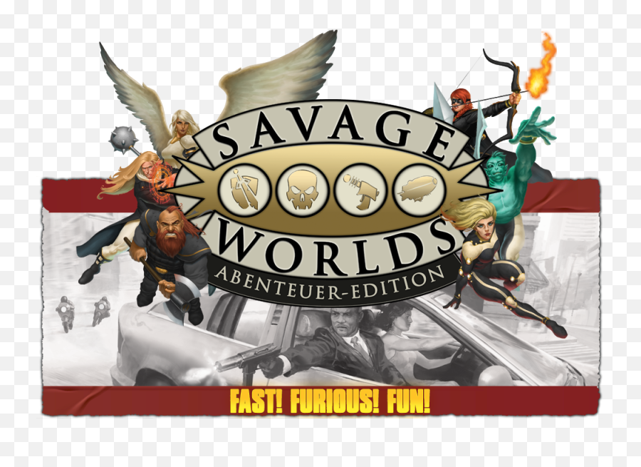 Savage Worlds Das Crowdfunding Der Abenteuer - Edition Läuft Emoji,Savage Worlds Logo