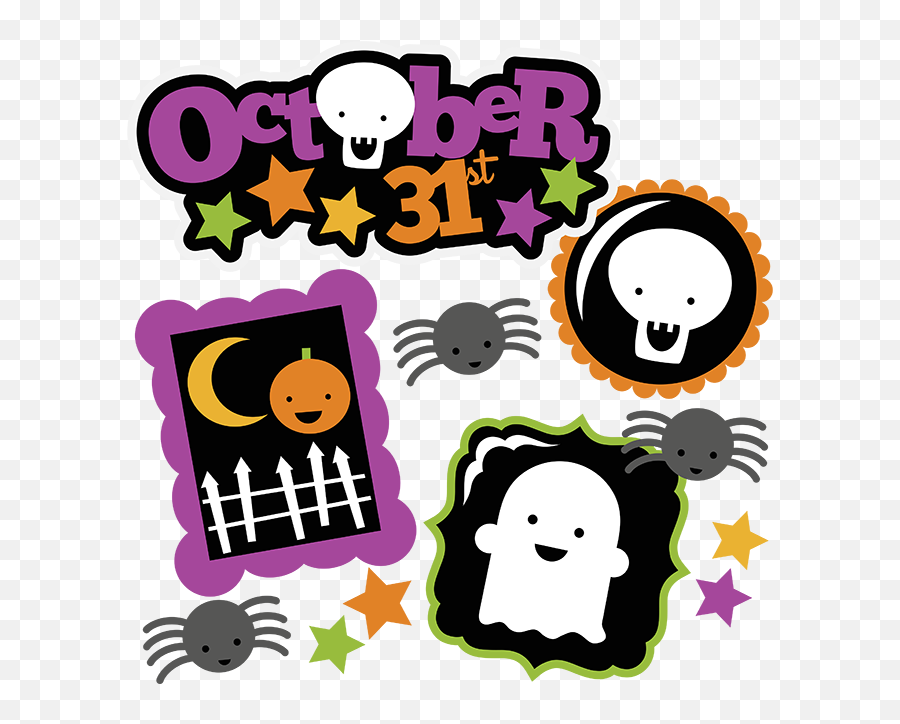 October 31st Svg Halloween Svg File Ghost Svg Pumpkin Svg Emoji,Halloween Skeleton Clipart