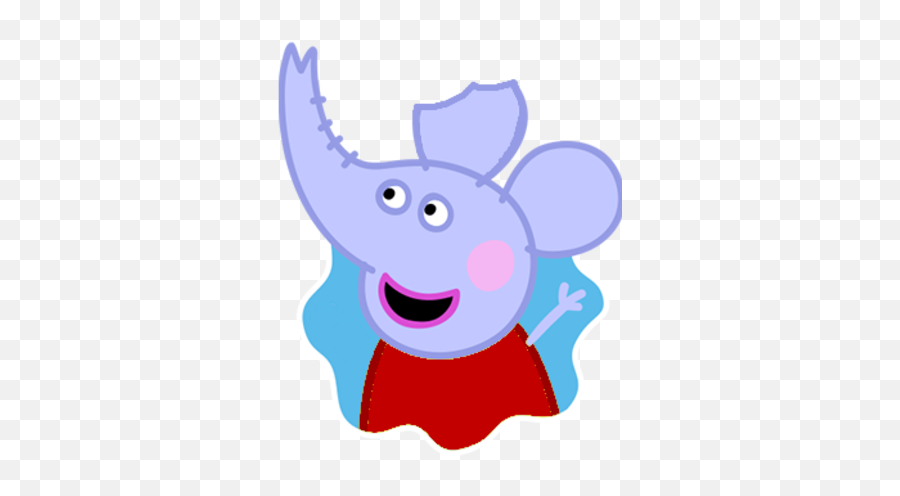 Evelyn Elephant Peppa Pig Fanon Wiki Fandom Emoji,Elephant And Piggie Clipart