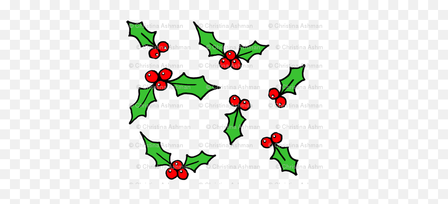 Download Holly Leaves And Berries Png Image With No Emoji,Holly Leaves Png