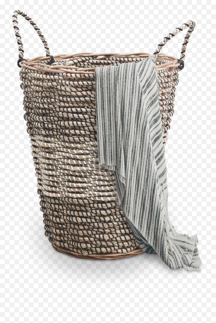 Storagedoctor Water - Hyacinth Seagrass Baskets 50l Laundry Hamper With Handle Hand Woven 16 X 10 X 20 Emoji,Laundry Basket Png