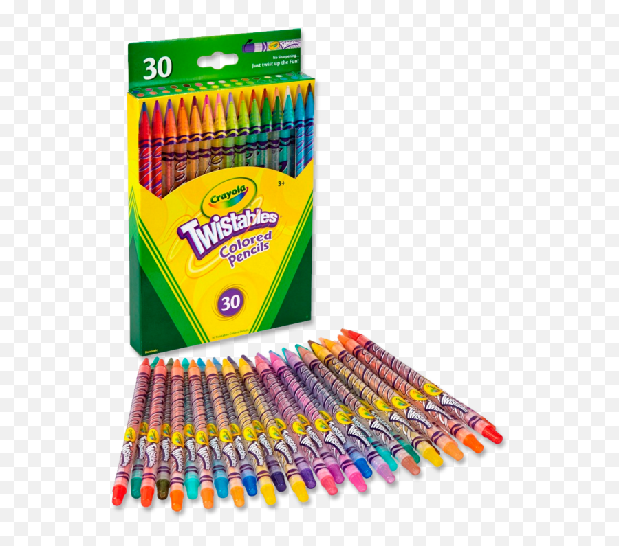 Download Hd Lápices Crayola Colored Pencils Caja De 30 Emoji,Crayola Png