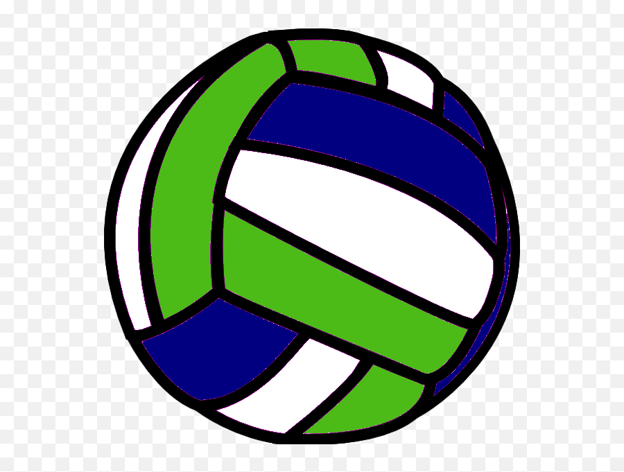 Red And Blue Volleyball Transparent Clipart - Full Size Emoji,Volley Ball Clipart