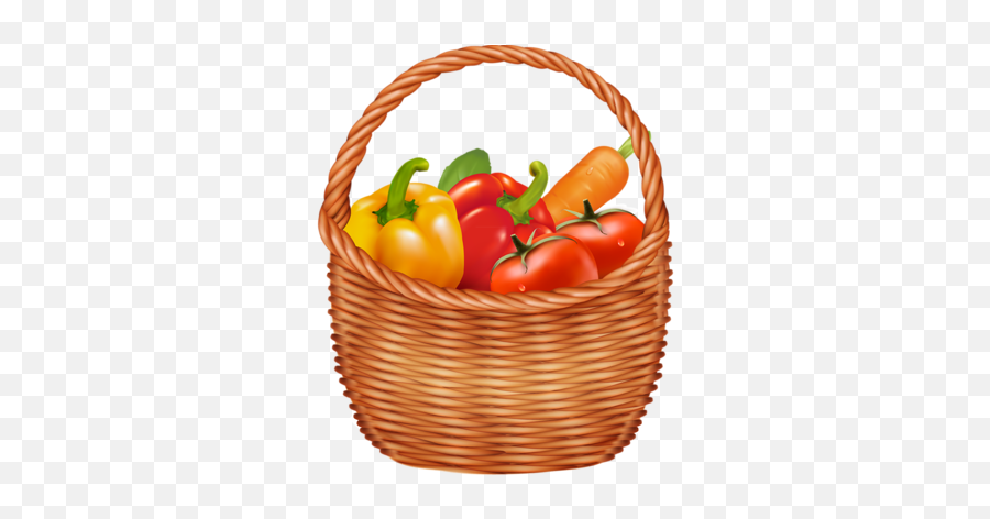 Vegetable Basket Cartoon Stickers Fruits And Veggies Emoji,Fruits And Veggies Clipart