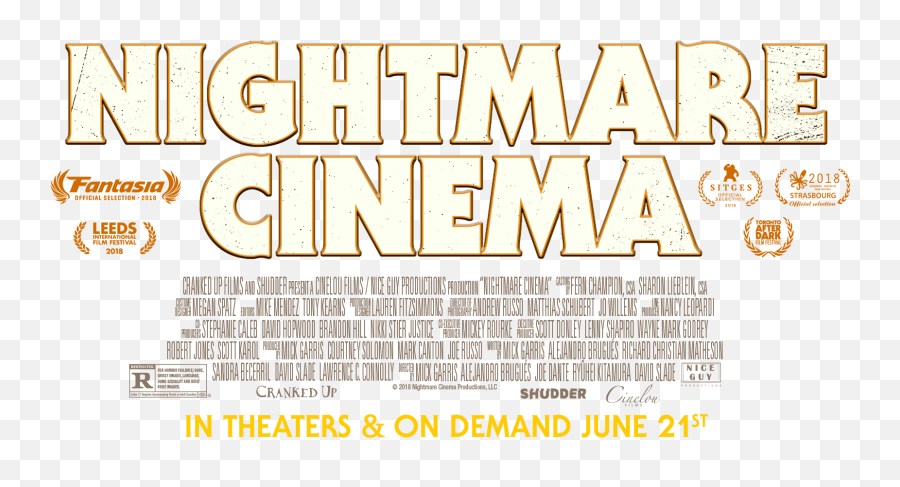 Nightmare Cinema In Theaters And On Demand June 21 Emoji,Horror Movie Logo