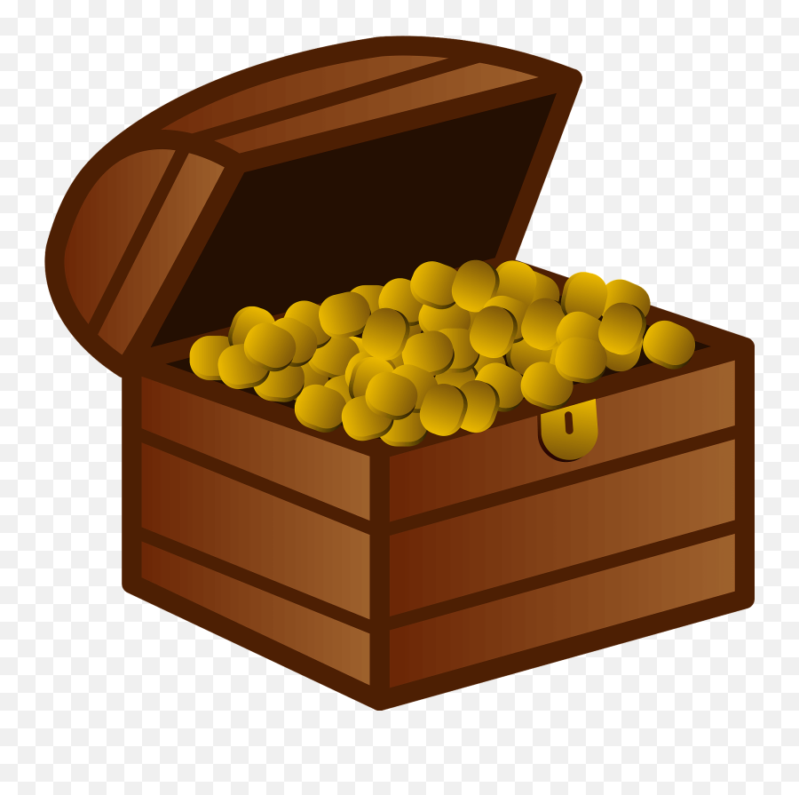 Treasure Box Of Coins Clipart Free Download Transparent Emoji,Coins Clipart