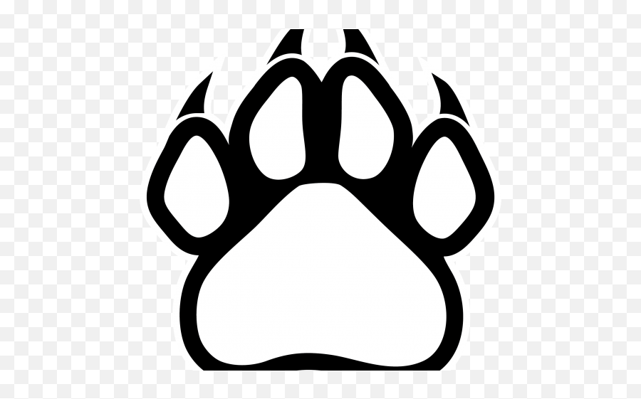 Wolf Paw Clipart Transparent Png Image - Red Panther Paw Emoji,Paw Clipart