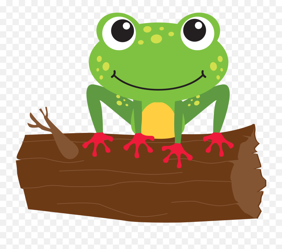 Frog On A Log - Frog On A Log Clipart Emoji,Log Clipart