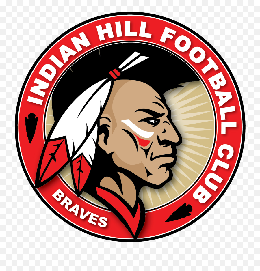Download Hd Indian Hill Football Club Logo Braves Sports - Indian Hill Football Club Logo Emoji,Football Team Logos