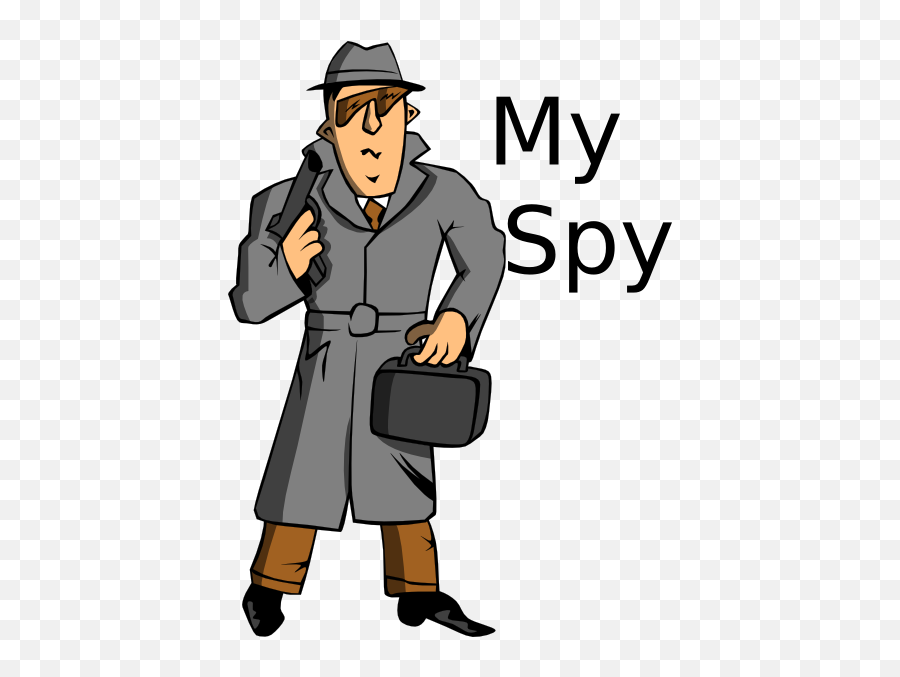 My Spy Clip Art At Clker - Cartoon Spy Png Emoji,Spy Clipart