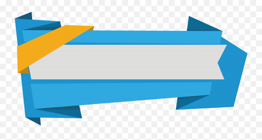 Blue Banner Vector Free Png - Horizontal Emoji,Vector Clipart