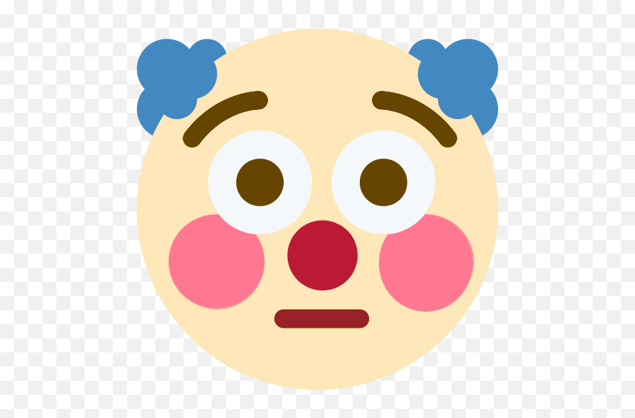 Clownflushed - Flushed Clown Emoji Discord,Clown Emoji Transparent