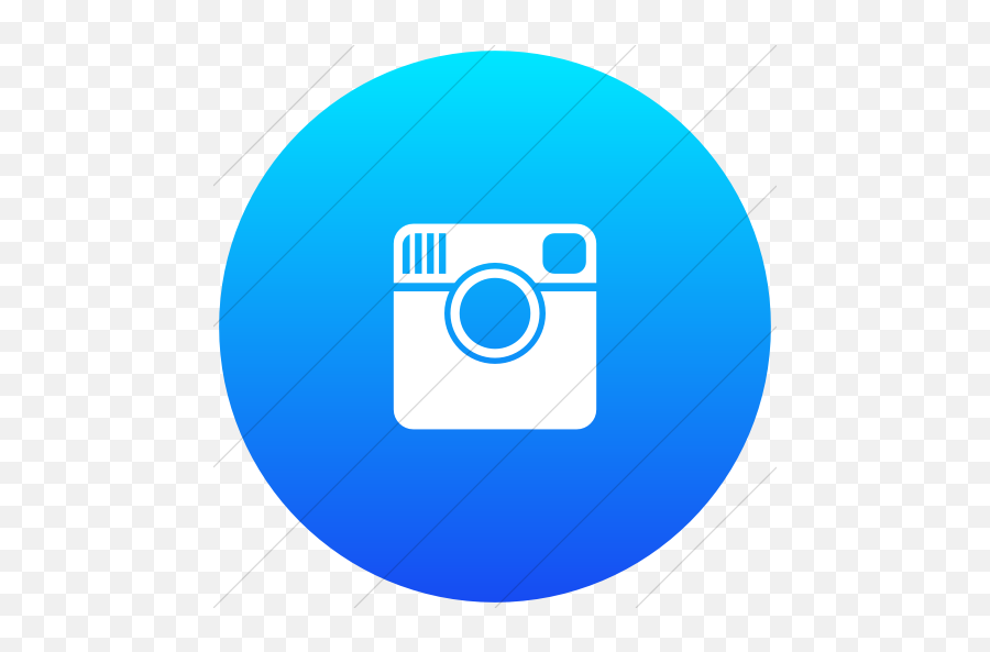 Flat Circle White - Instagram Vector Emoji,Blue Instagram Logo