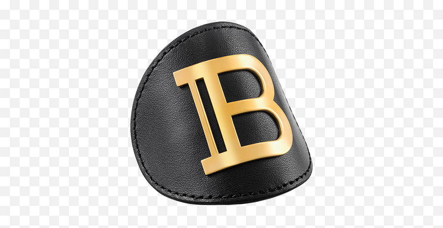 Balmain Leather Hair Clip - Solid Emoji,Balmain Logo