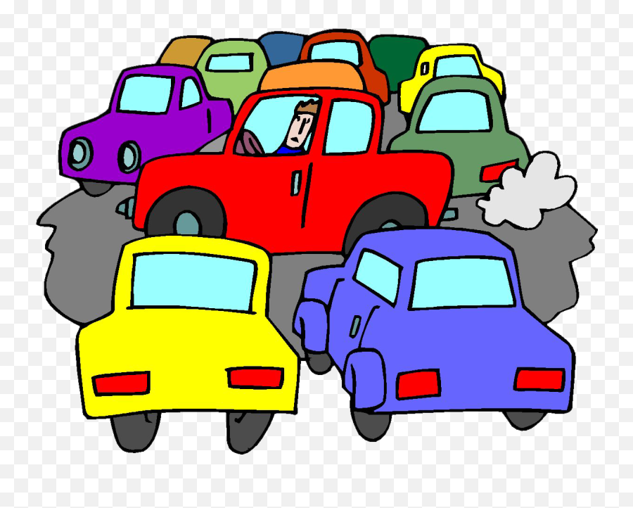 Car Air Pollution Png Clipart - Traffic Clipart Emoji,Pollution Clipart
