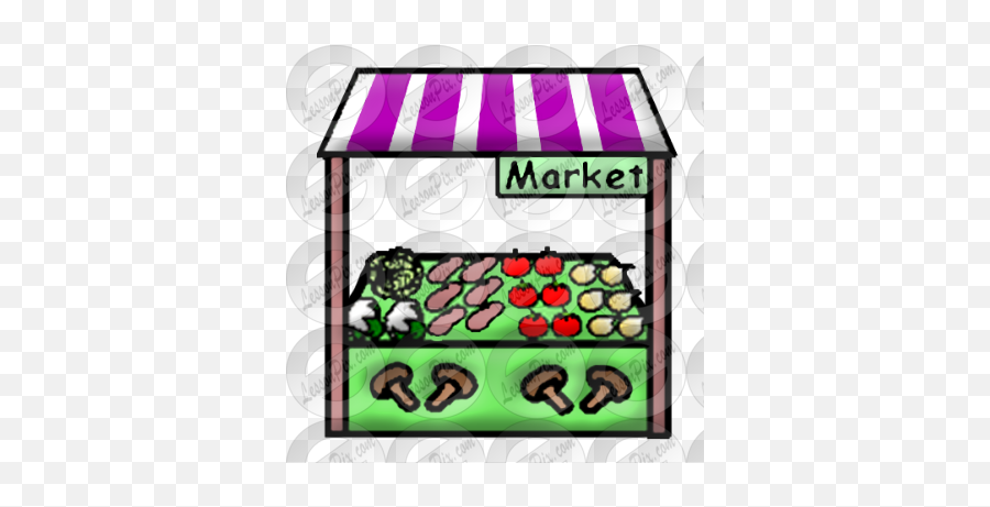 Market Picture For Classroom Therapy - Dish Emoji,Market Clipart