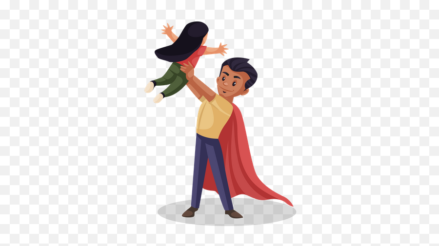 Super Dad Illustrations Images U0026 Vectors - Royalty Free Emoji,Father Daughter Clipart