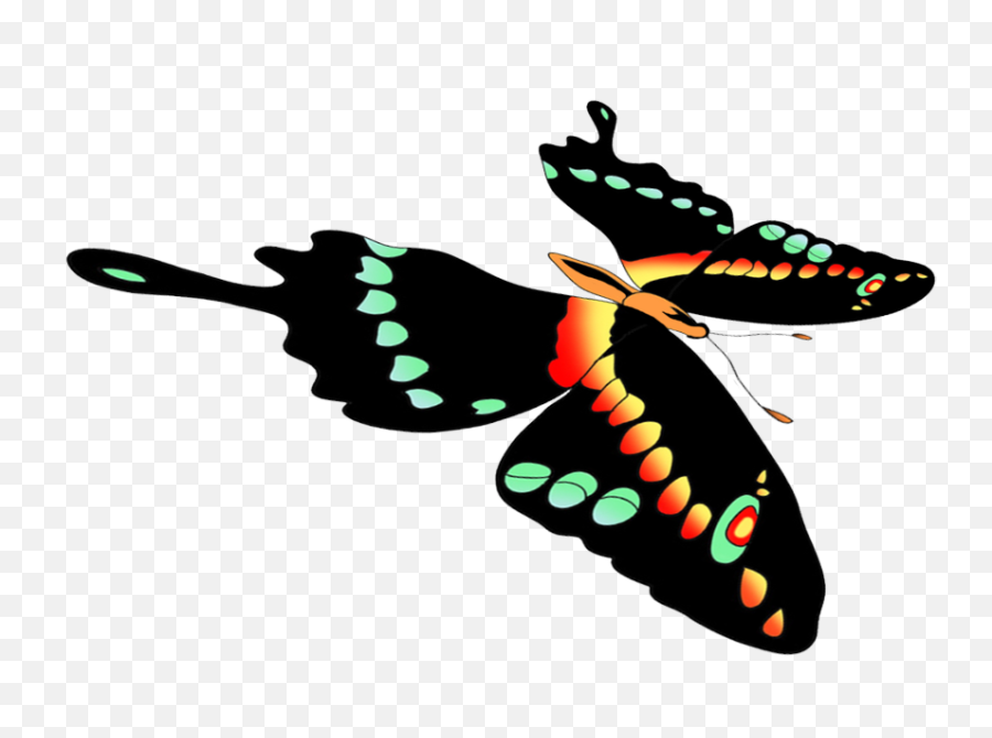 Clipartqueen - Moths And Butterflies Png Download Full Emoji,Watercolor Butterfly Png