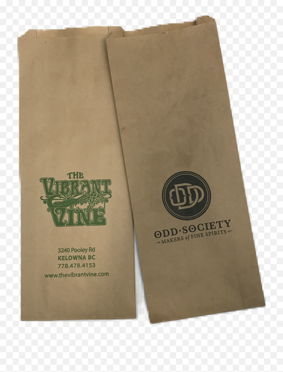 Small Quantity Custom Ink Printed Wine Kraft Paper Bottle Bag Emoji,Logo Printed Bags