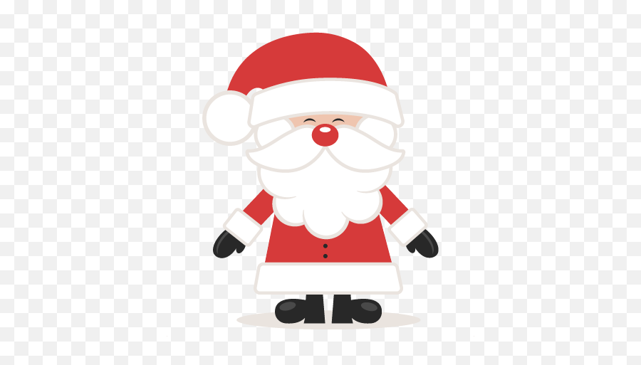 Library Of Santa Image Free Library Svg Png Files - Clip Art Cute Santa Emoji,Santa Clipart