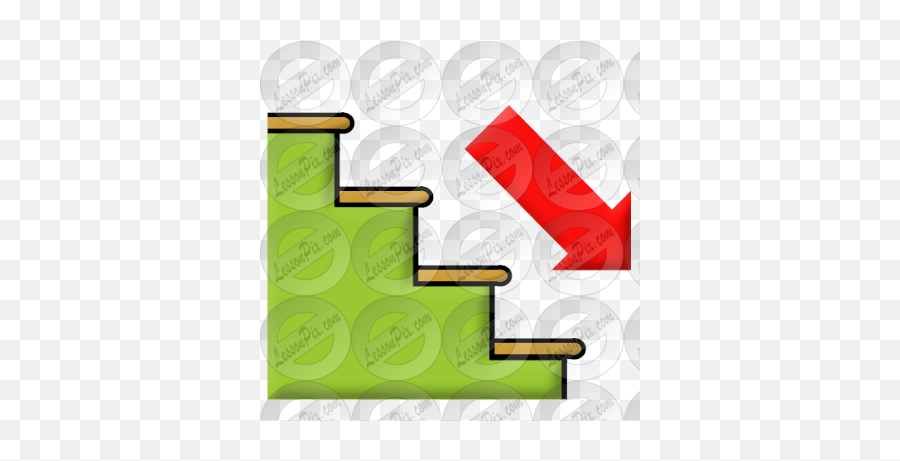 Down Stairs Picture For Classroom Therapy Use - Great Down Horizontal Emoji,Stairs Clipart