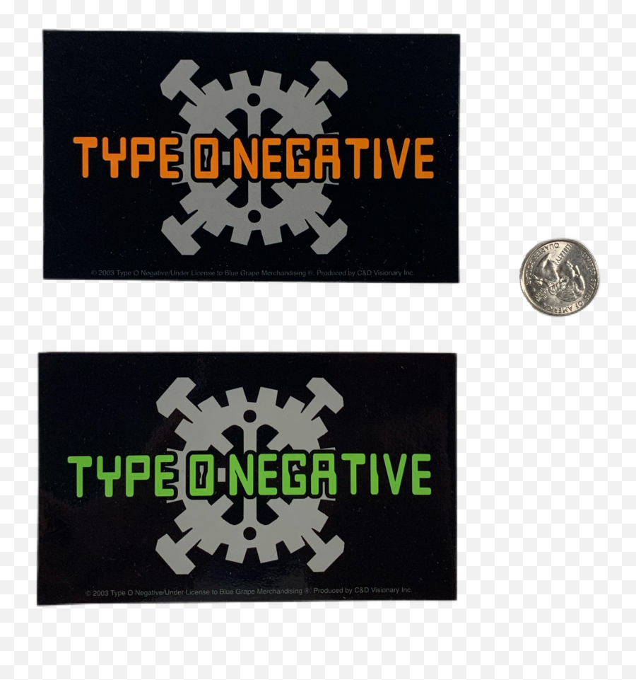 O Negative Sticker Lot - Language Emoji,Type O Negative Logo