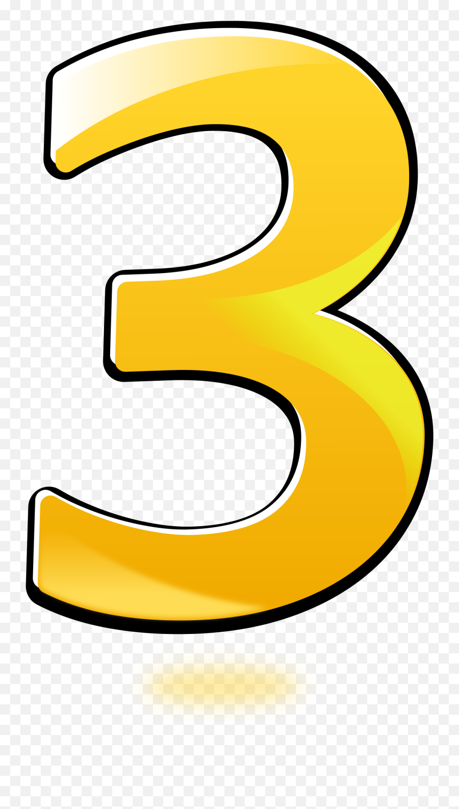 3 Number Png Pic - Number Three Emoji,3 Png