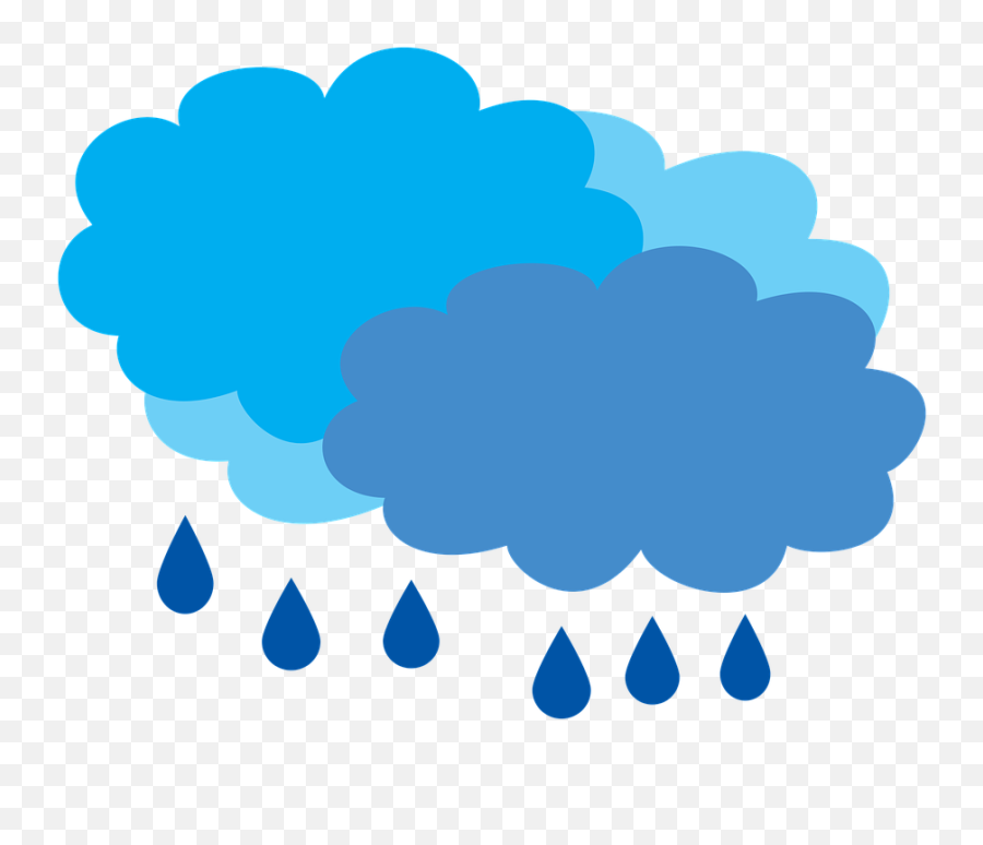 Cloudy With Rain Rain The Rain Clouds Free Picture - Cloud Cloudy Rainy Cartoon Emoji,Rain Clipart