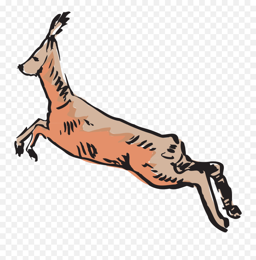 Jumping Antelope Clipart Free Image - Antelope Emoji,Jumping Clipart