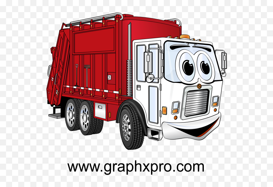 Garbage Clipart Poubelle - Garbage Truck Clip Art Free White Cartoon Garbage Truck Emoji,Garbage Clipart