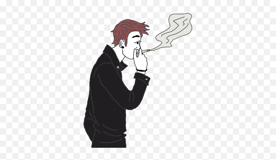 Lit Cigarette - Cartoon Boy Smoking Cigarettes Hd Png Smoking Boy Cartoon Gif Png Emoji,Cigarettes Png