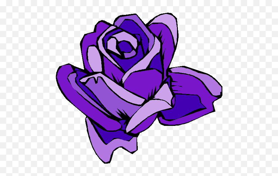 Purple Rose Clipart Free - Clip Art Bay Purple Rose Cartoon Transparent Emoji,Free Rose Clipart