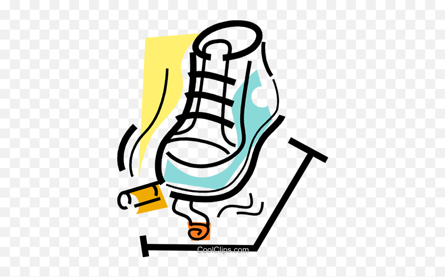 Quitting Smoking Royalty Free Vector Clip Art Illustration - Shoe Style Emoji,Smoking Clipart