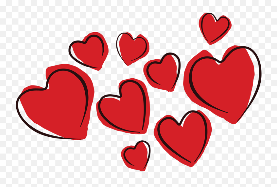 Valentine Heart Free Printable - Novocomtop Hearts Png Emoji,Conversation Heart Clipart