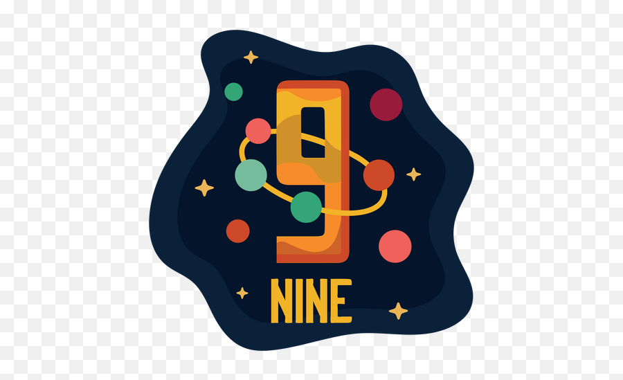 Nine Planets Number - Transparent Png U0026 Svg Vector File Number Emoji,Planets Transparent