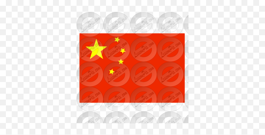 China Flag Stencil For Classroom - Dot Emoji,China Clipart