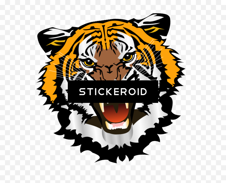 Tiger Rug Clipart Png - Harimau Vektor Emoji,Tiger Face Clipart