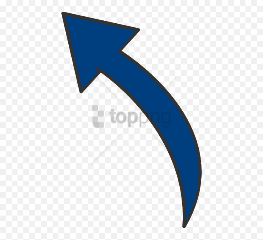 Free Black Curved Arrow Png Download Free Clip Art Free - Clipart Blue Curved Arrow Emoji,Curved Arrow Png