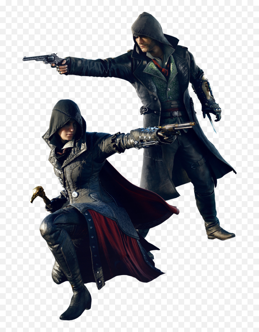 Assassins Creed Unity Clipart Rabbit - Creed Jacob And Evie Png Emoji,Assassin's Creed Syndicate Logo