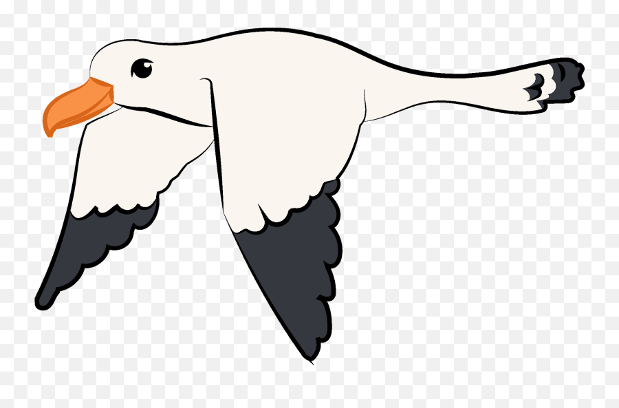 Flying Seagull Clipart - Cartoon Flying Seagull Clipart Emoji,Seagull Clipart