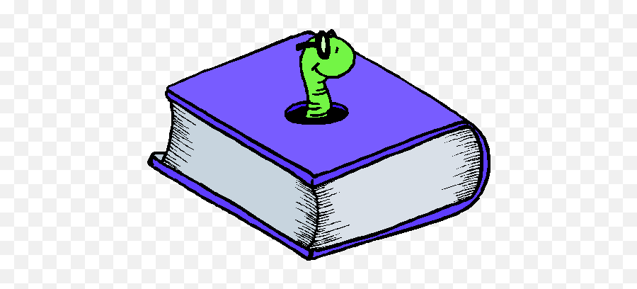 Bookworm - Worm Eating A Book Emoji,Bookworms Clipart