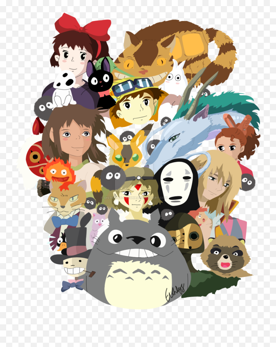 Hayao Miyazaki Anime Characters Emoji,Studio Ghibli Png