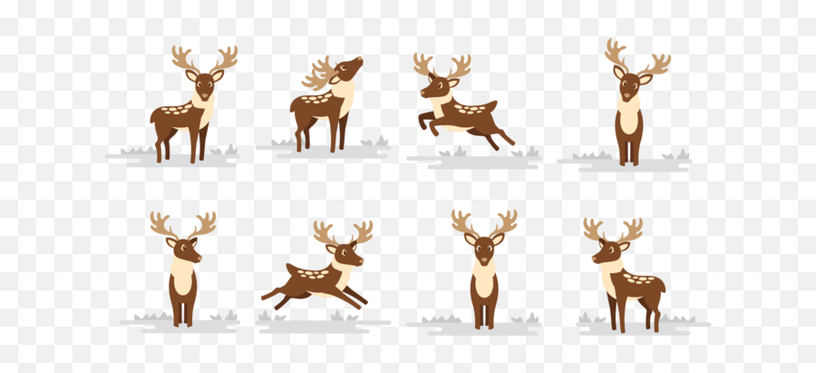 Deer Vector Art Icons And Graphics For Free Download Emoji,Deer Tracks Clipart