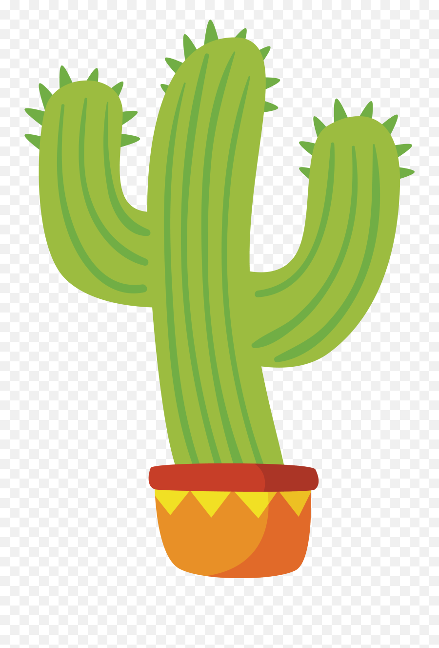 Tropical Cactus Plant Vector Png - Transparent Background Cactus Cartoon Png Emoji,Cactus Png