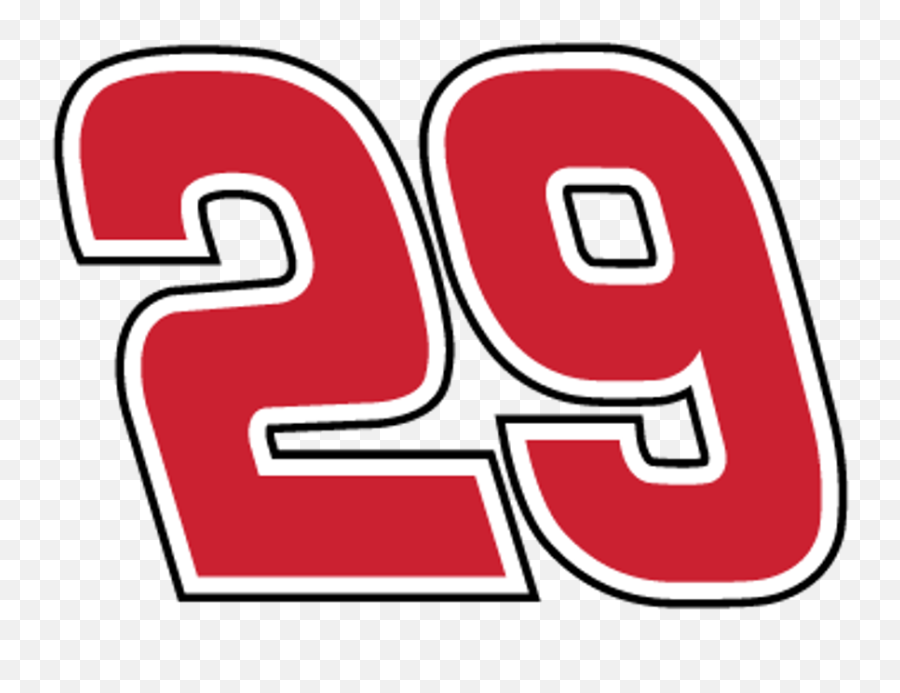 Download Nascar 29 Number Logo Racing Kevinharvick - Kevin Harvick 29 Logo Emoji,Nascar Logo