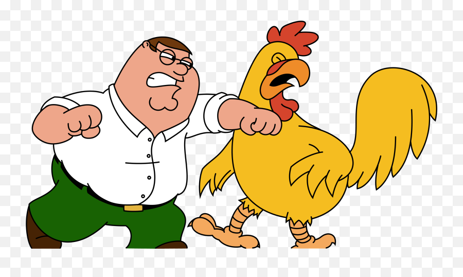 Peter Griffin Vs Chicken Png Png Image - Family Guy Peter Vs Chicken Emoji,Peter Griffin Png